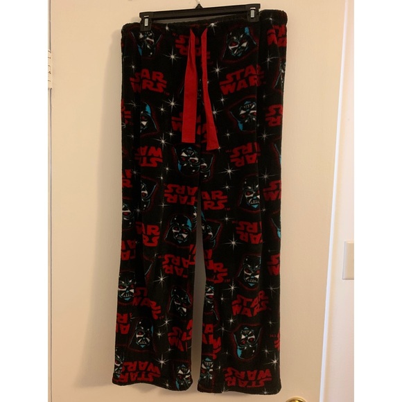 Star Wars Intimates \u0026 Sleepwear | Star Wars Darth Vader Fleece Pajama Pants Size Womens Medium | Color: Black/Red | Size: M | Olivia_Lauren7's Closet